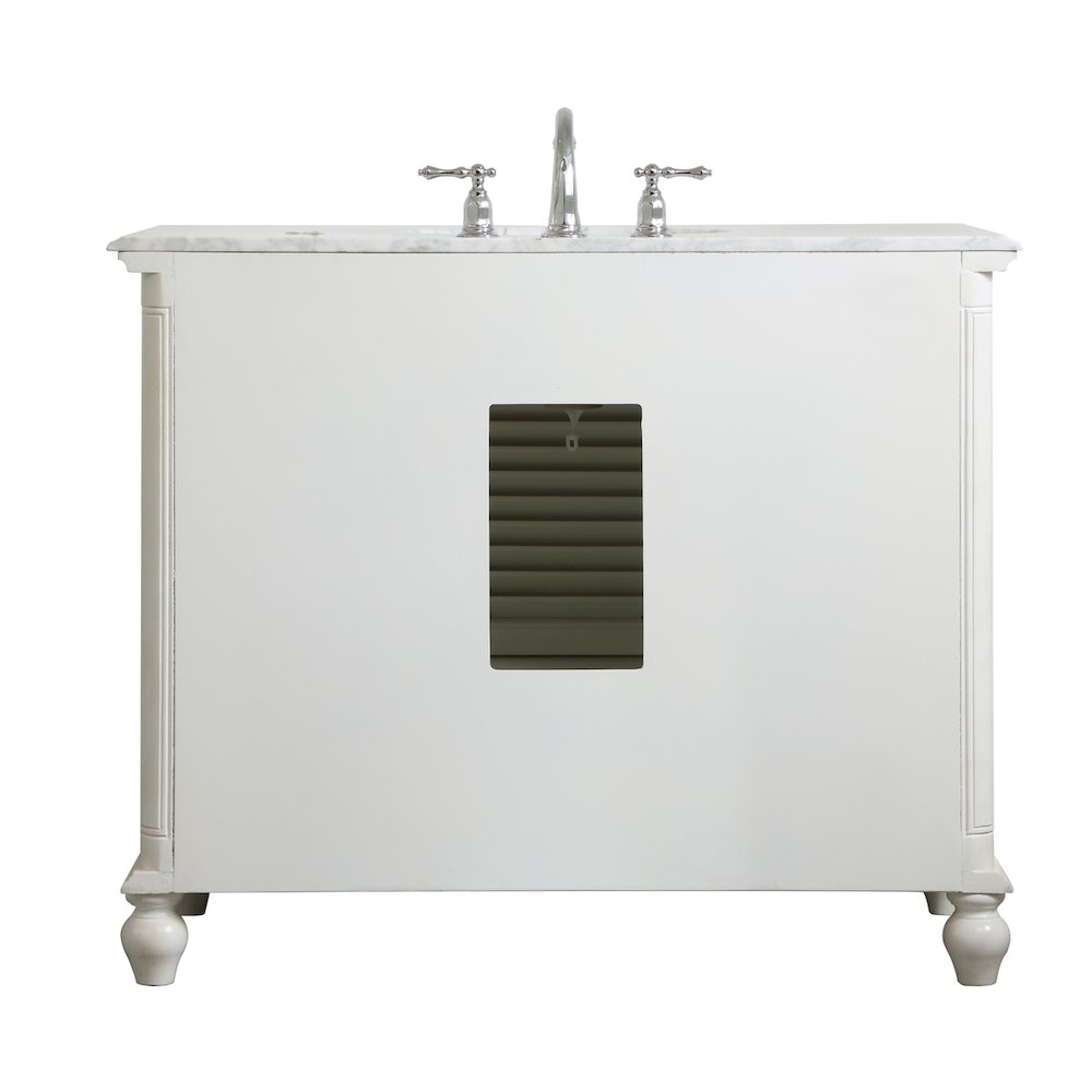 42 inch Single Bathroom Vanity in Antique White