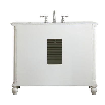 42 inch Single Bathroom Vanity in Antique White