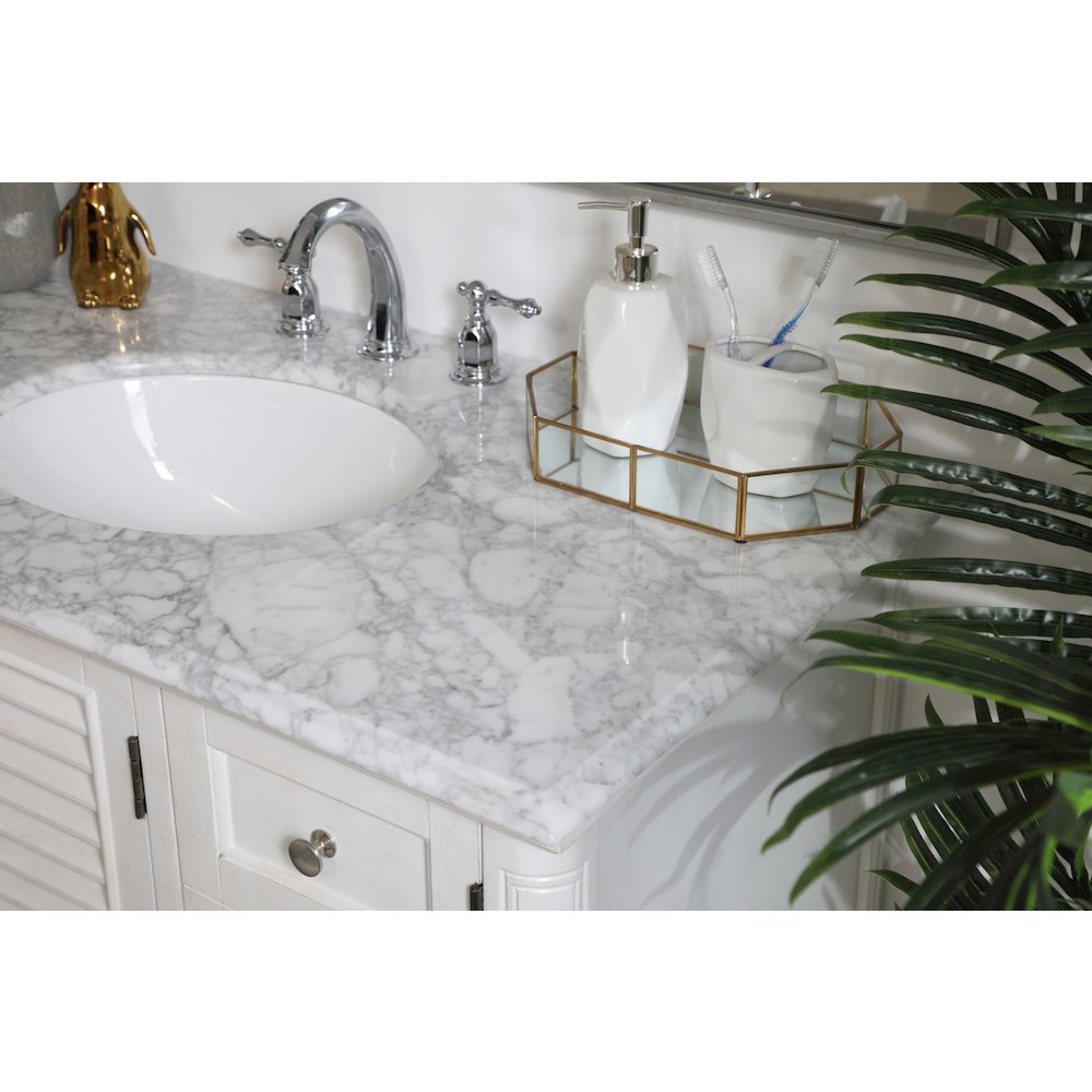 42 inch Single Bathroom Vanity in Antique White