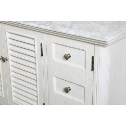 42 inch Single Bathroom Vanity in Antique White