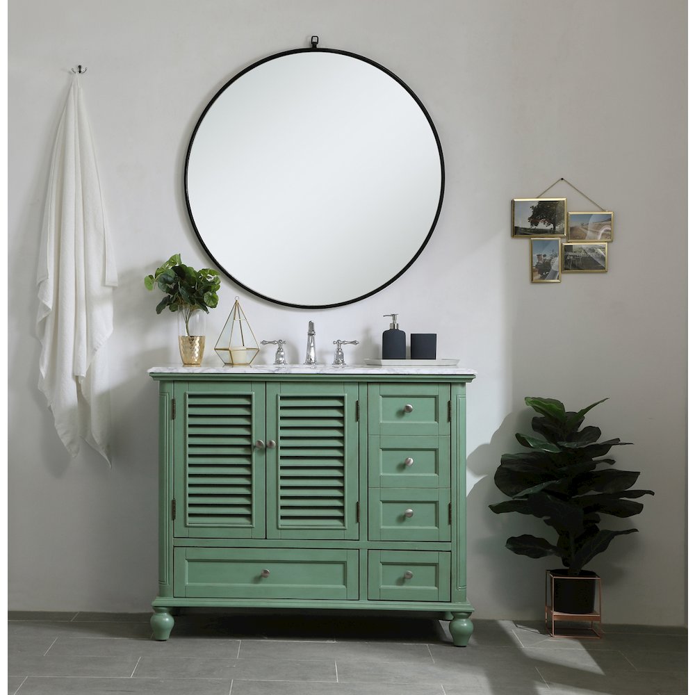 42 inch Single Bathroom Vanity in Vintage Mint