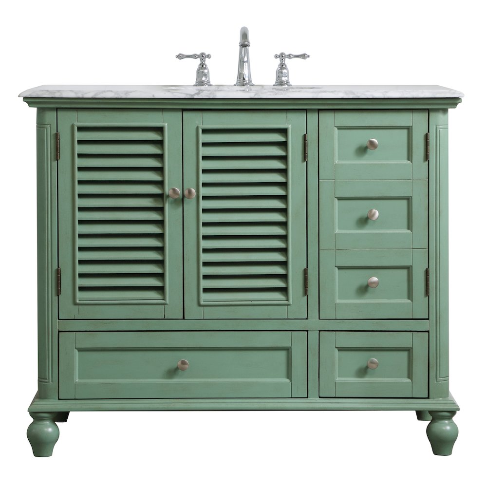 42 inch Single Bathroom Vanity in Vintage Mint