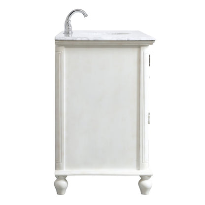 48 inch Single Bathroom Vanity in Antique White