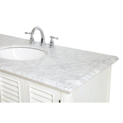 48 inch Single Bathroom Vanity in Antique White
