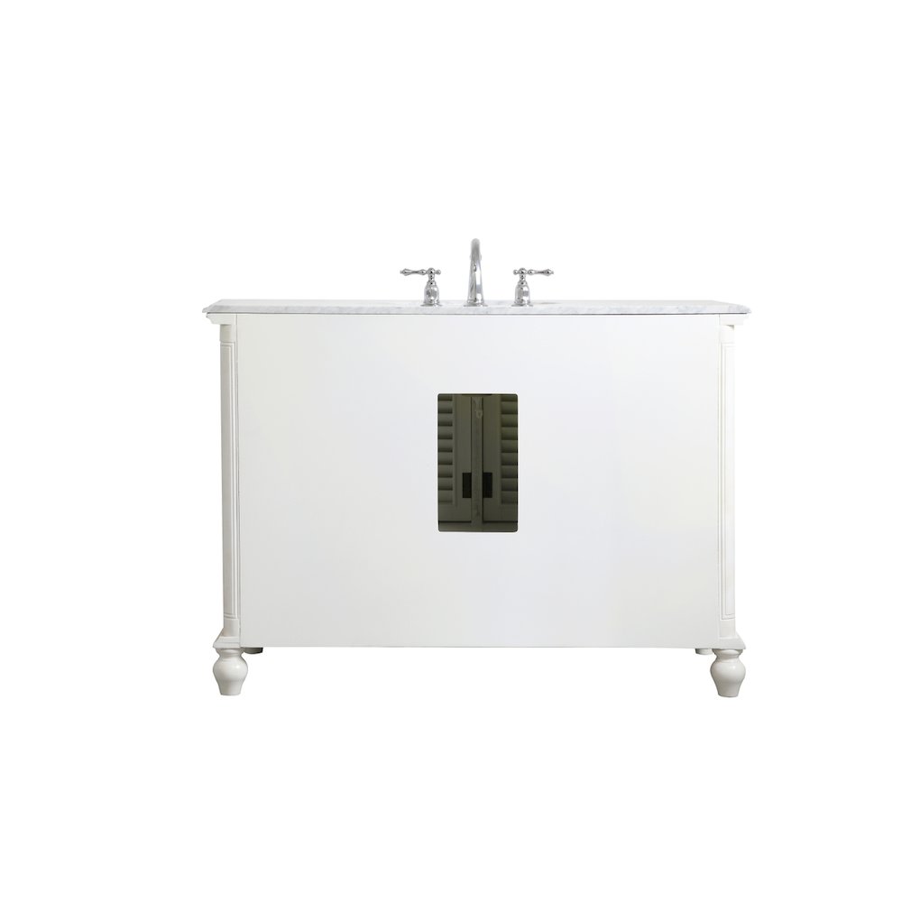 48 inch Single Bathroom Vanity in Antique White