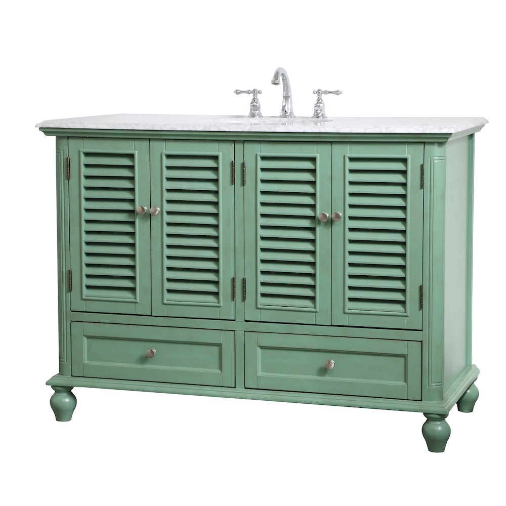 48 inch Single Bathroom Vanity in Vintage Mint