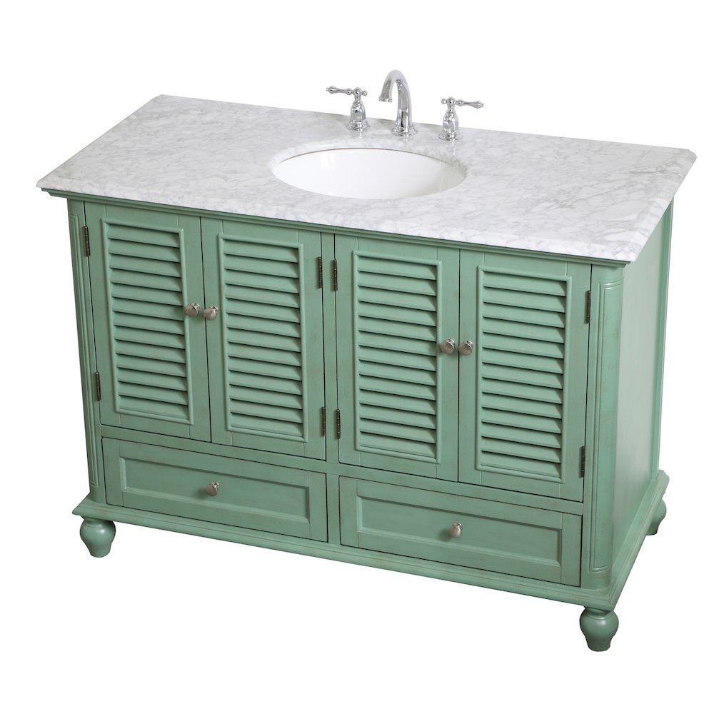 48 inch Single Bathroom Vanity in Vintage Mint