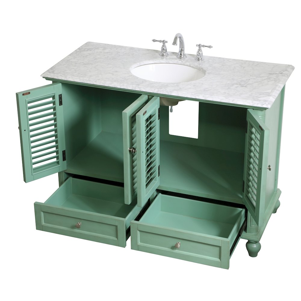 48 inch Single Bathroom Vanity in Vintage Mint