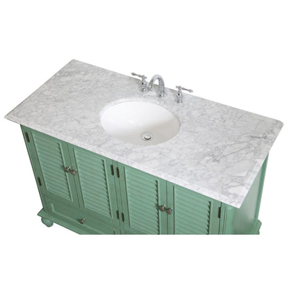 48 inch Single Bathroom Vanity in Vintage Mint