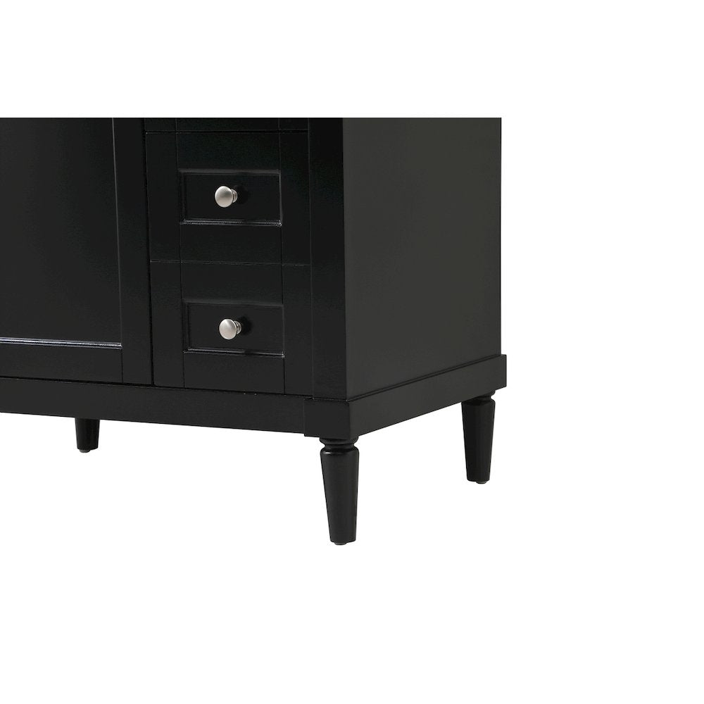 32 inch Single bathroom vanity in black