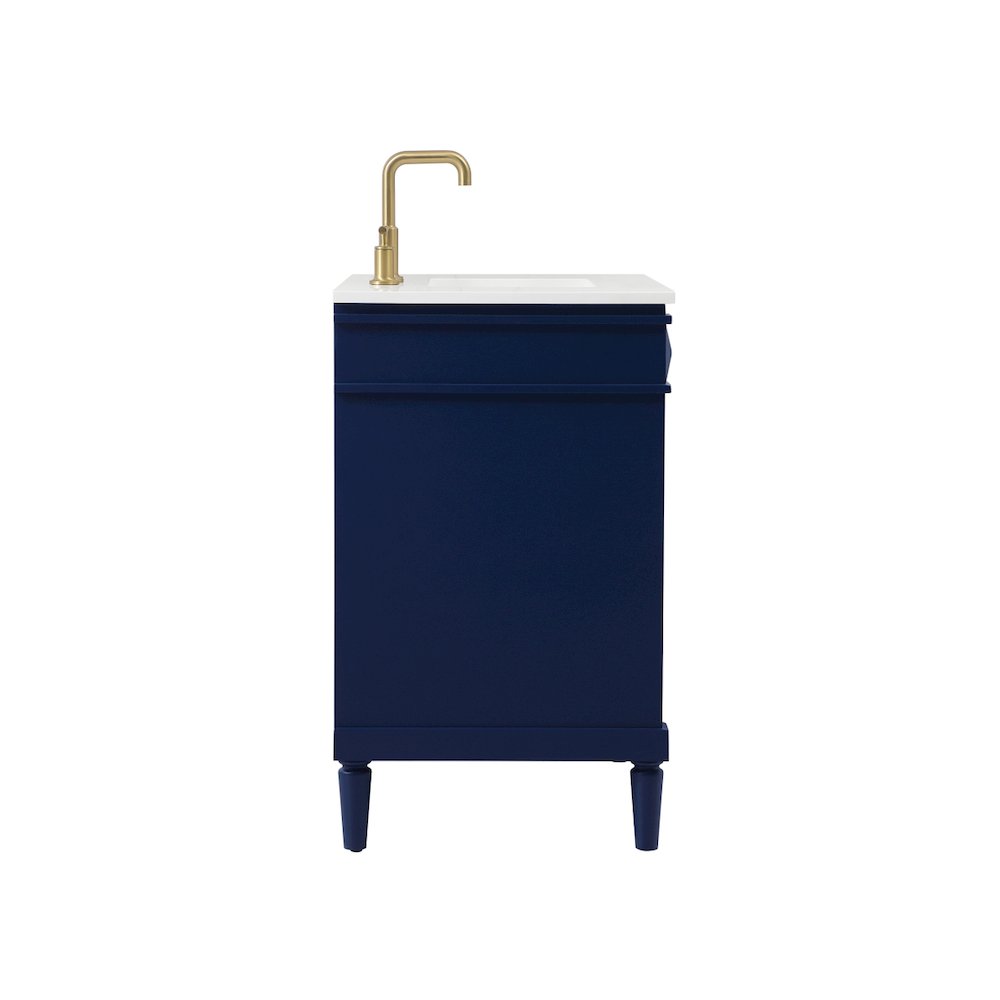 32 inch Single bathroom vanity in blue