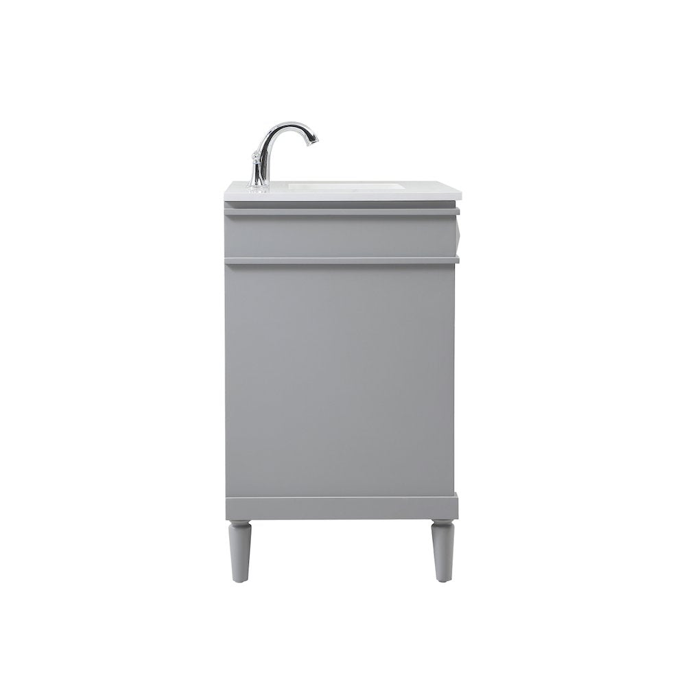 32 inch Single bathroom vanity in grey