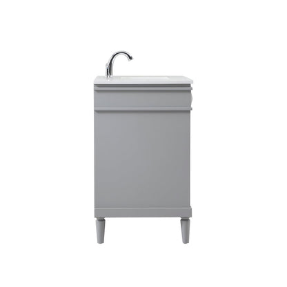 32 inch Single bathroom vanity in grey