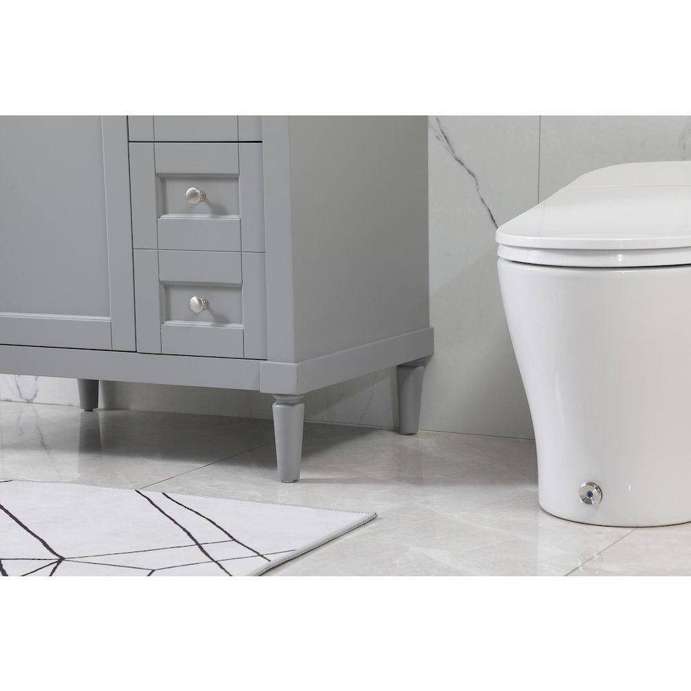 32 inch Single bathroom vanity in grey