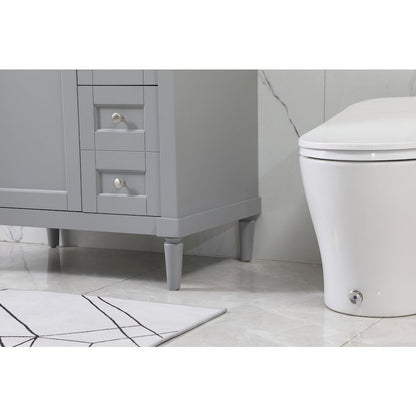 32 inch Single bathroom vanity in grey