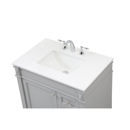 32 inch Single bathroom vanity in grey