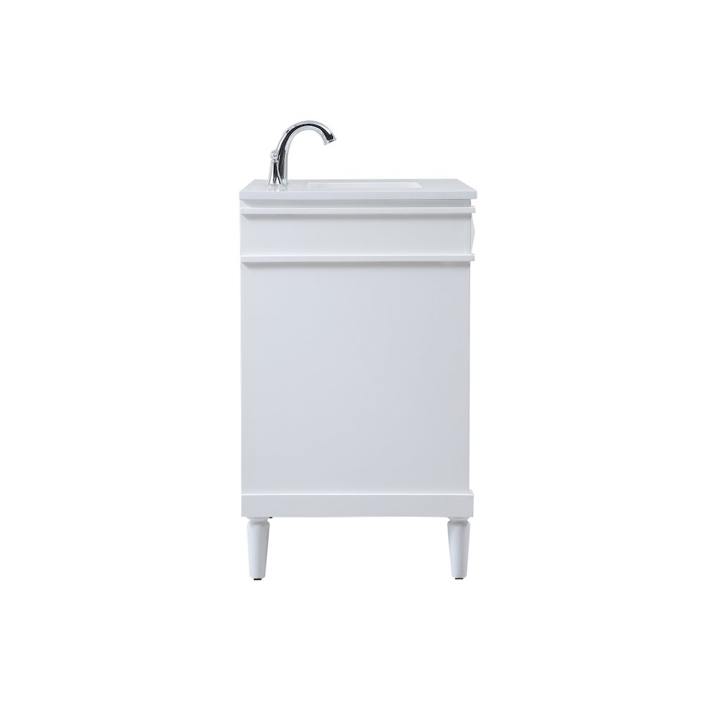 32 inch Single bathroom vanity in white