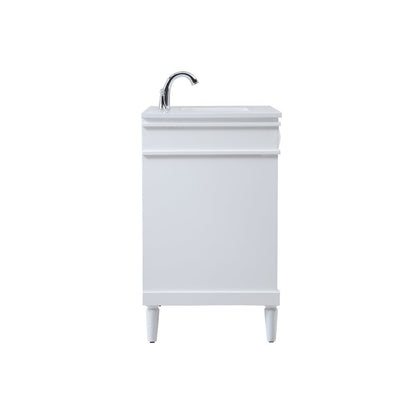 32 inch Single bathroom vanity in white