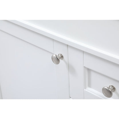 32 inch Single bathroom vanity in white