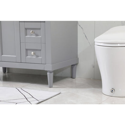 36 inch Single bathroom vanity in grey