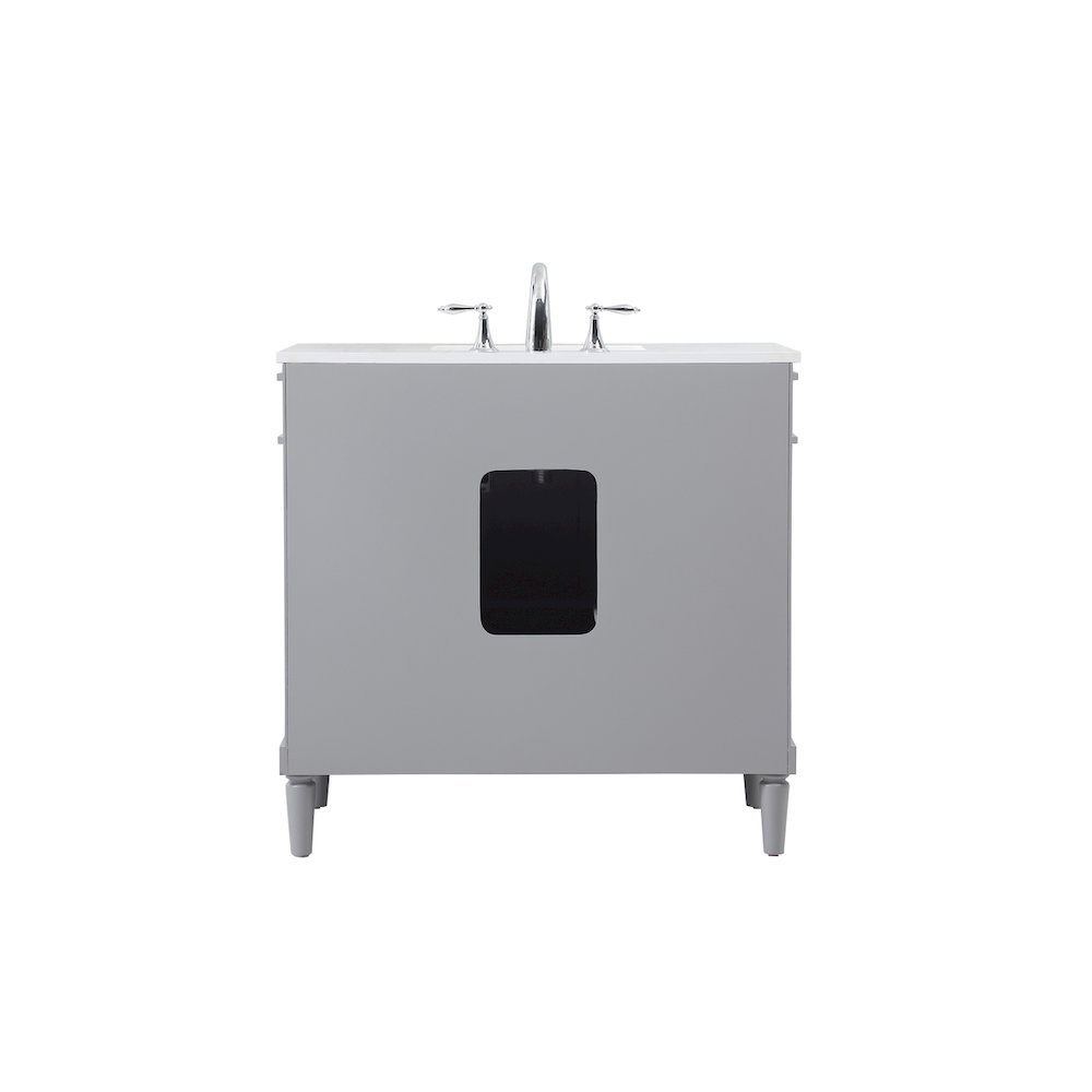 36 inch Single bathroom vanity in grey