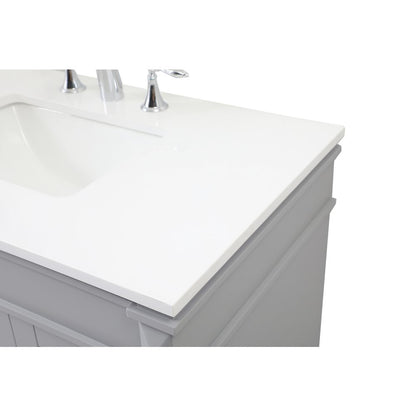 36 inch Single bathroom vanity in grey