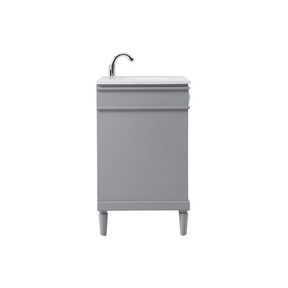 36 inch Single bathroom vanity in grey