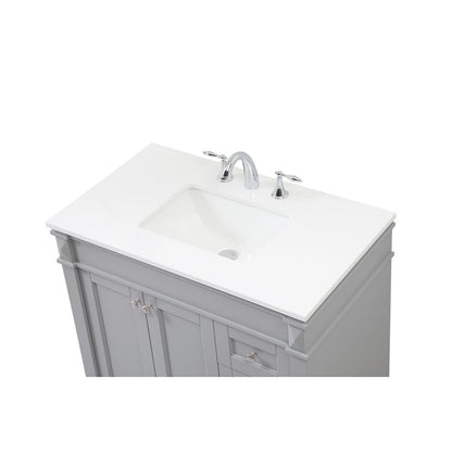 36 inch Single bathroom vanity in grey