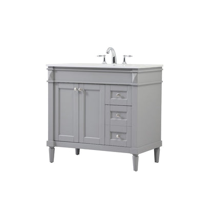 36 inch Single bathroom vanity in grey