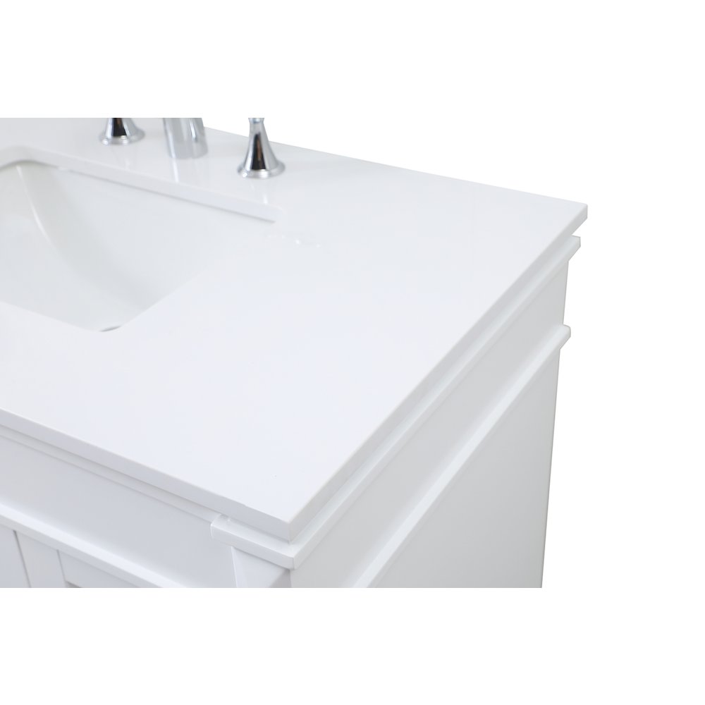 36 inch Single bathroom vanity in white