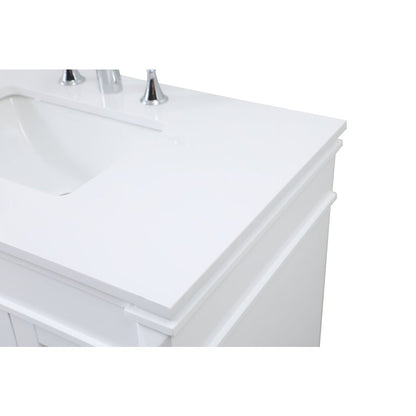 36 inch Single bathroom vanity in white