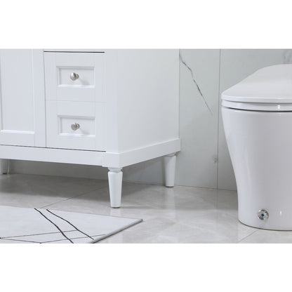36 inch Single bathroom vanity in white