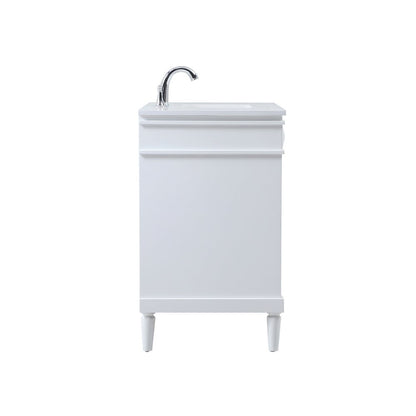 36 inch Single bathroom vanity in white