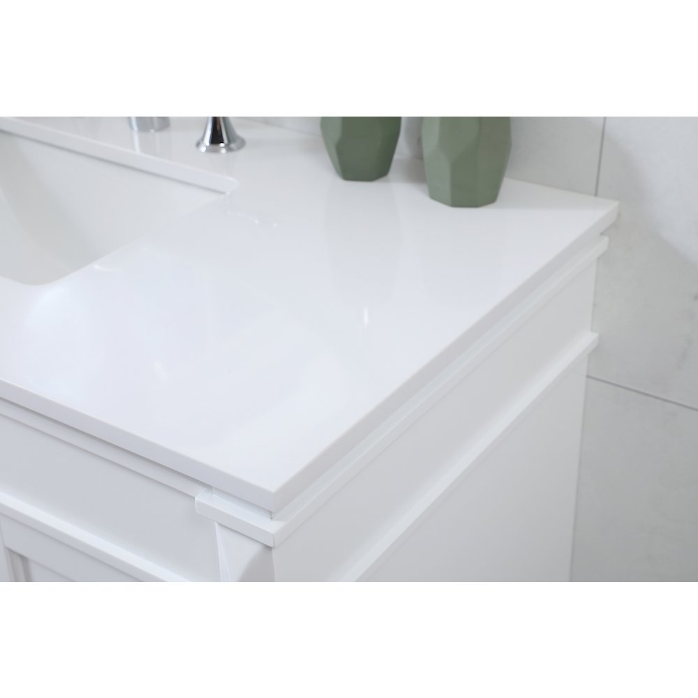 42 inch Single bathroom vanity in white