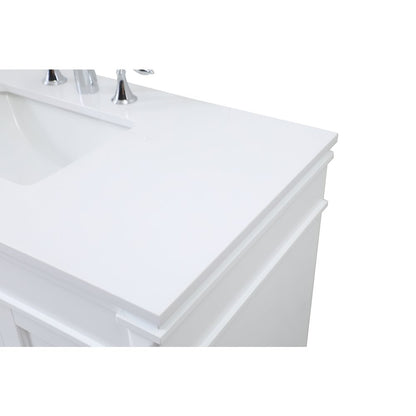 42 inch Single bathroom vanity in white
