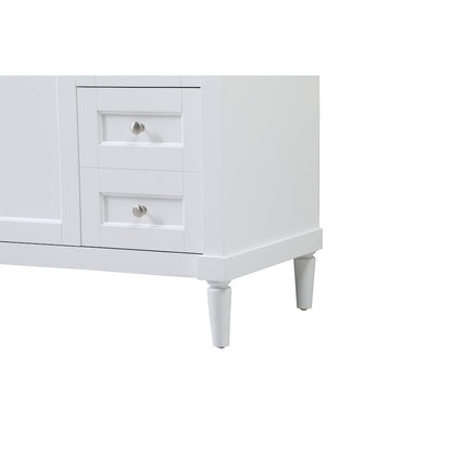 42 inch Single bathroom vanity in white