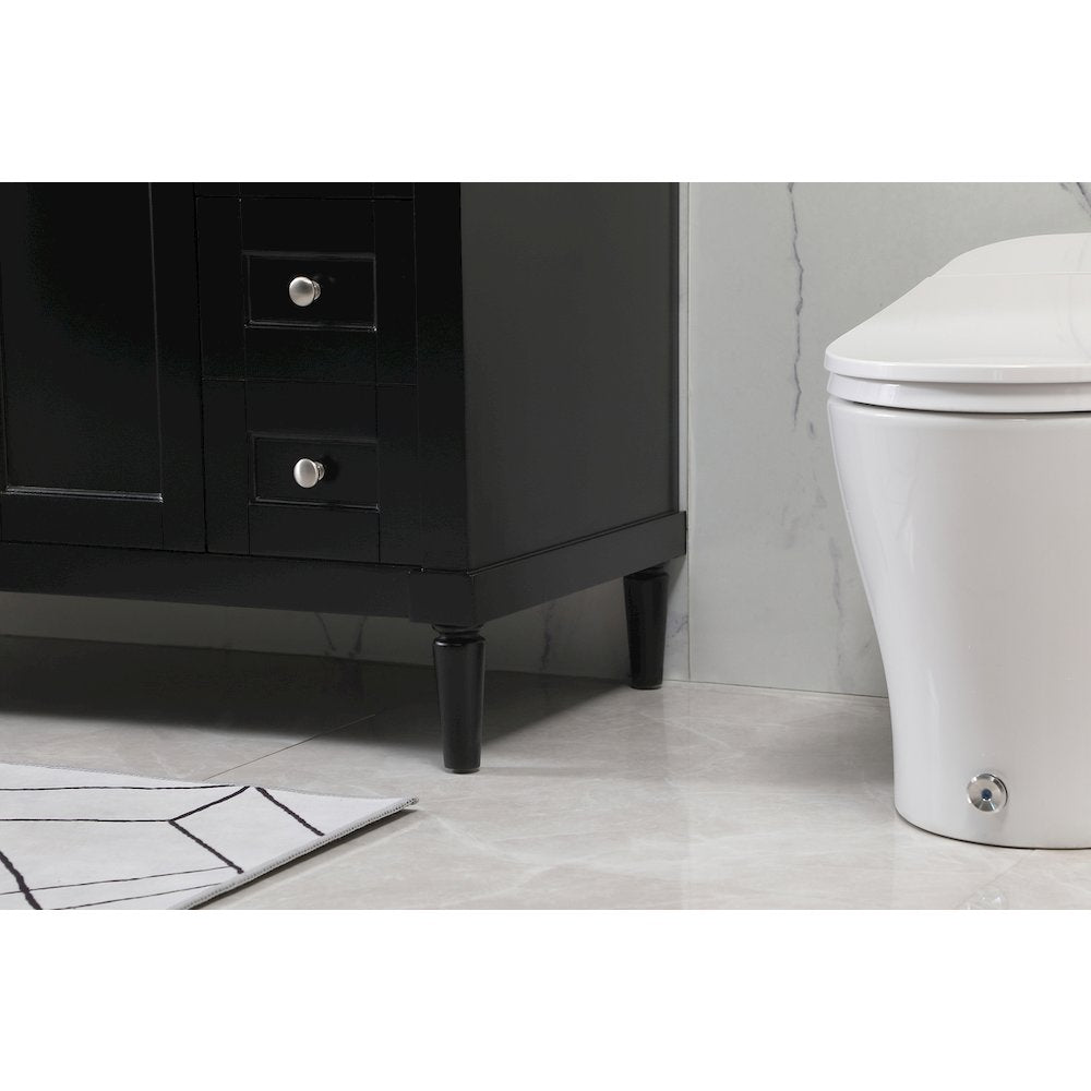 48 inch Single bathroom vanity in black