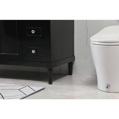 48 inch Single bathroom vanity in black