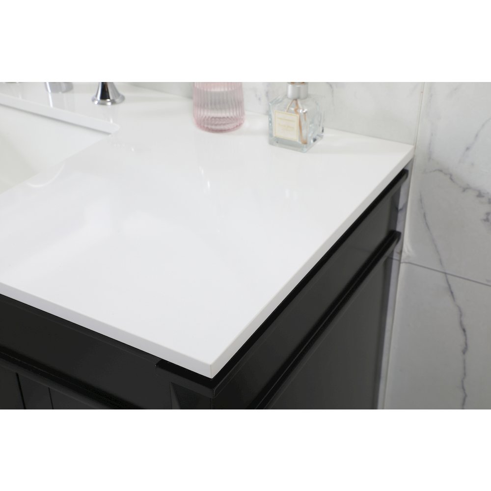 48 inch Single bathroom vanity in black