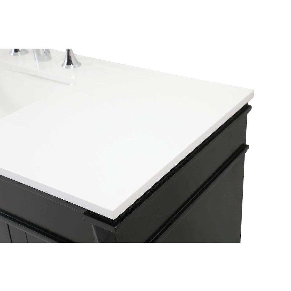 48 inch Single bathroom vanity in black