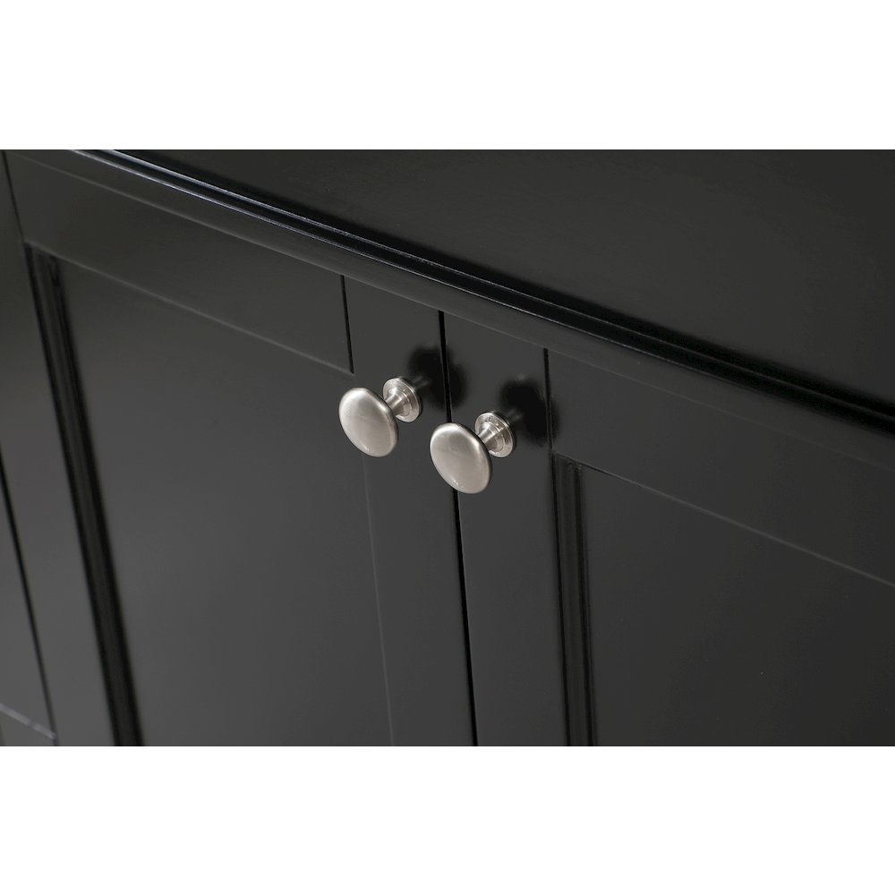 48 inch Single bathroom vanity in black