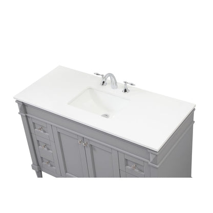 48 inch Single bathroom vanity in grey