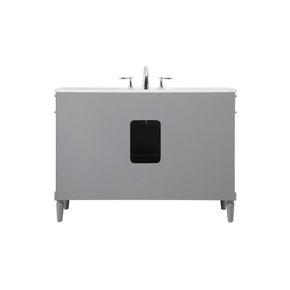 48 inch Single bathroom vanity in grey