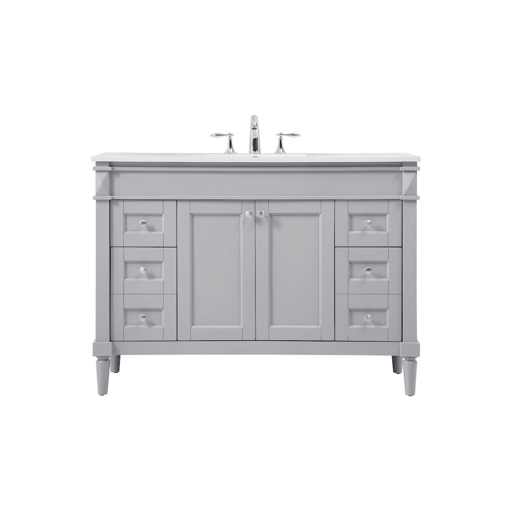 48 inch Single bathroom vanity in grey