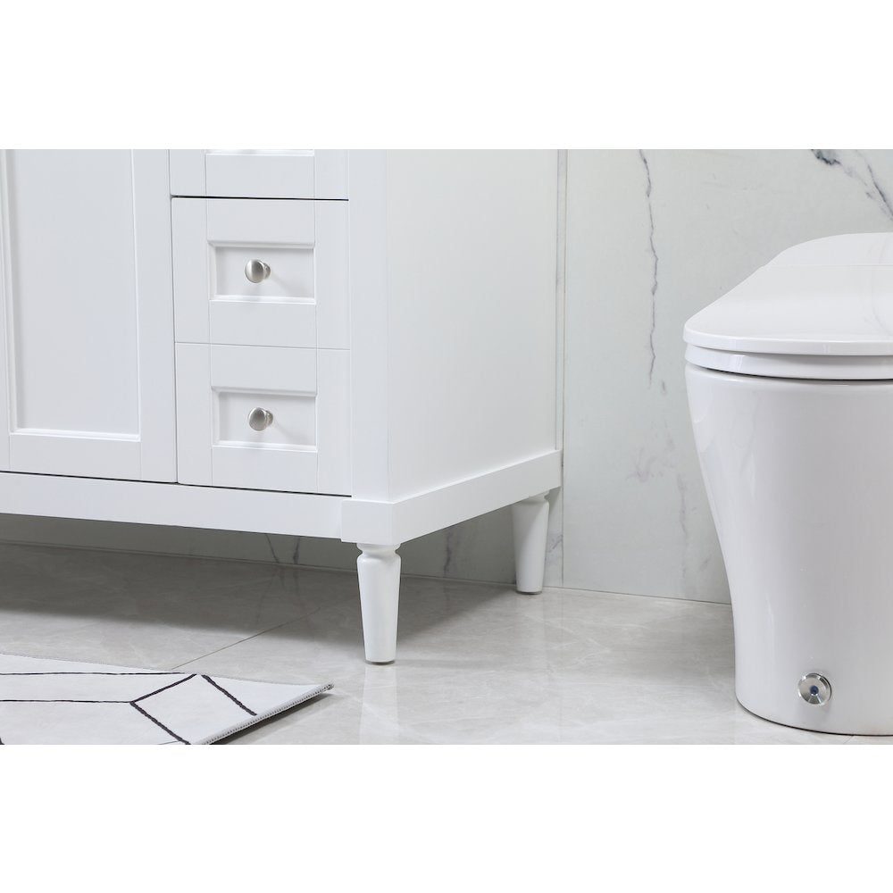 48 inch Single bathroom vanity in white