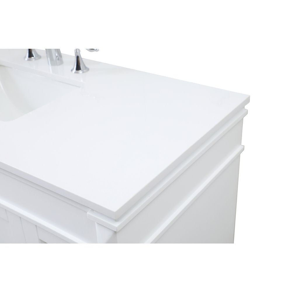 48 inch Single bathroom vanity in white