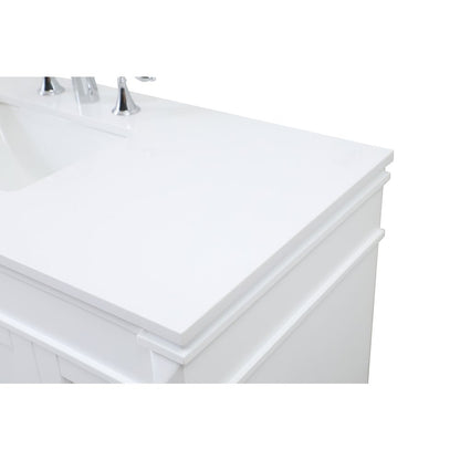 48 inch Single bathroom vanity in white