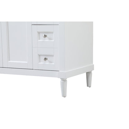 48 inch Single bathroom vanity in white