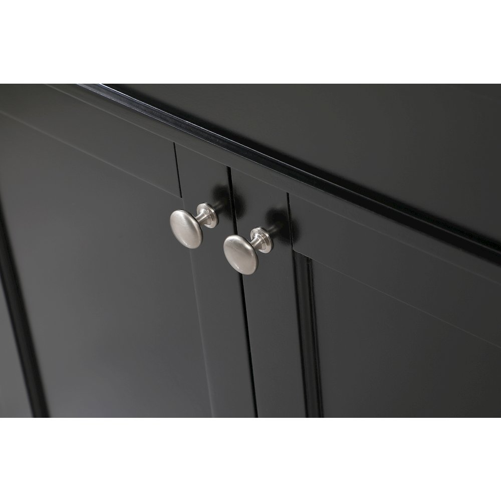60 inch Single bathroom vanity in black