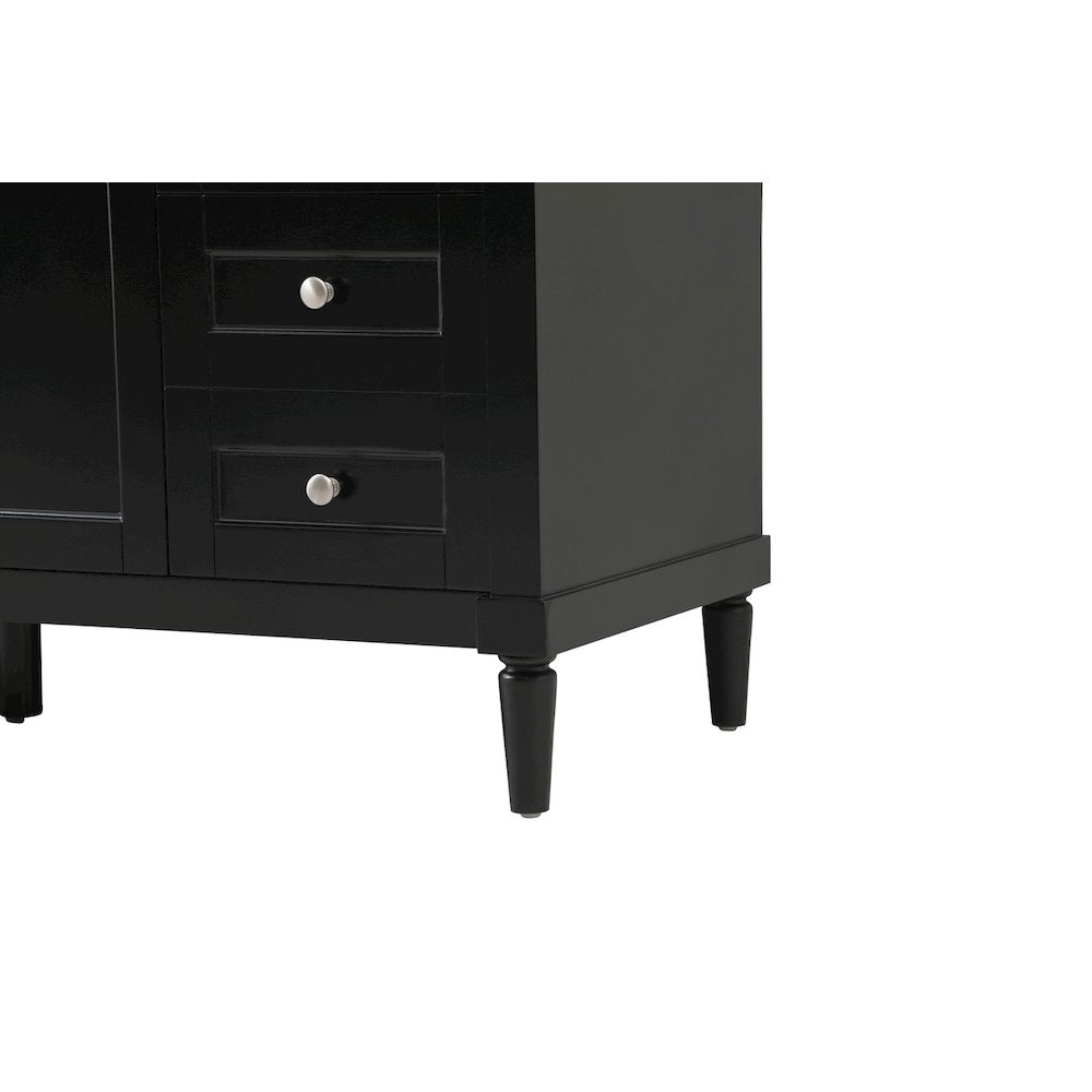 60 inch Single bathroom vanity in black